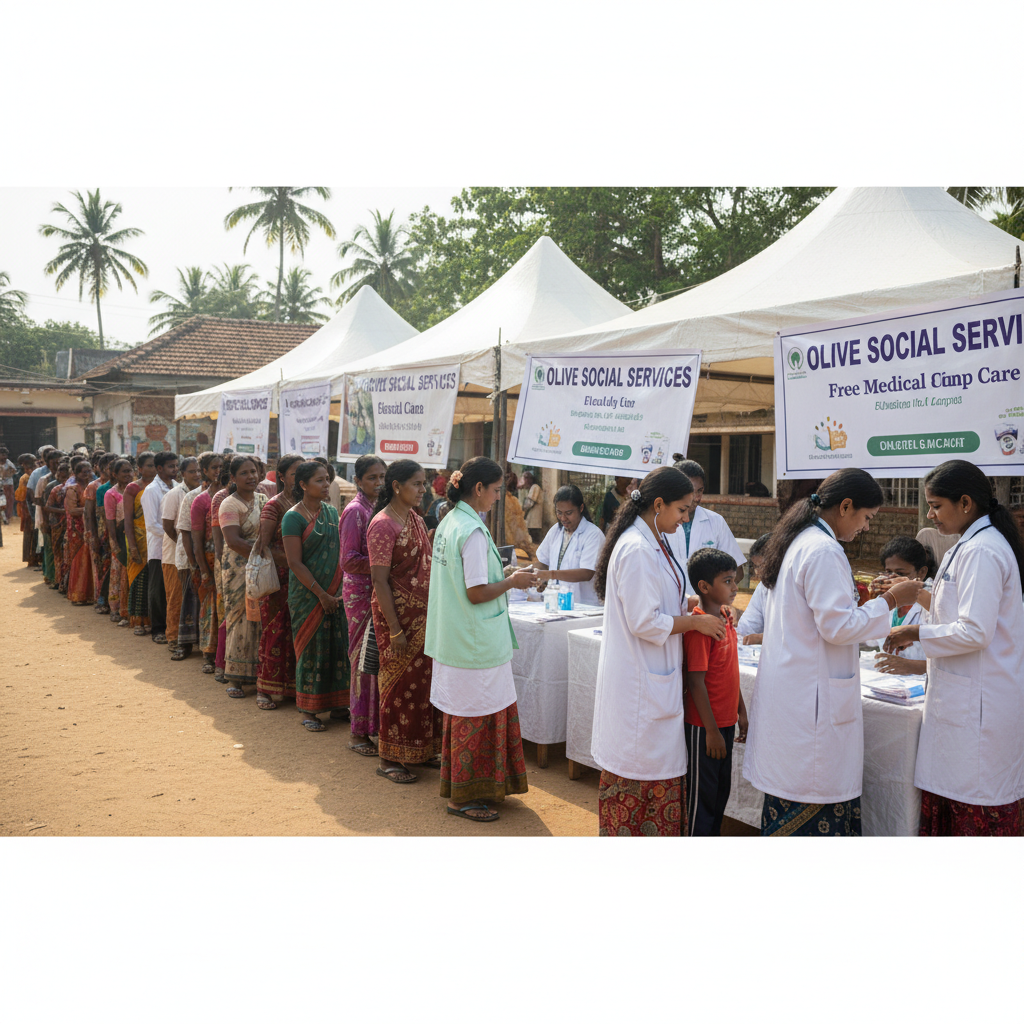Free Medical Camp organized by Olive Social Services